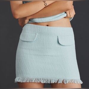 Anthropologie Blue Skirt